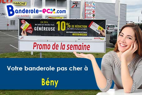 Banderole pas cher sur mesure à Bény (Ain/1370)