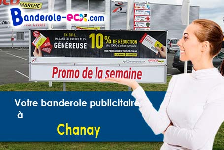 Banderole publicitaire sur mesure à Chanay (Ain/1420)
