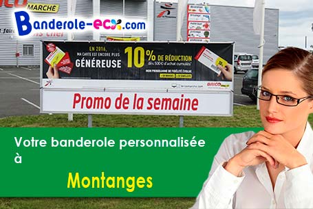 Banderole publicitaire sur mesure à Montanges (Ain/1200)