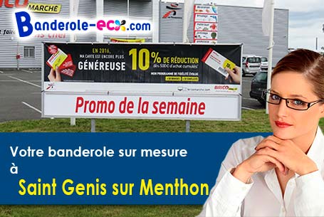 Banderole publicitaire sur mesure à Saint-Genis-sur-Menthon (Ain/1380)