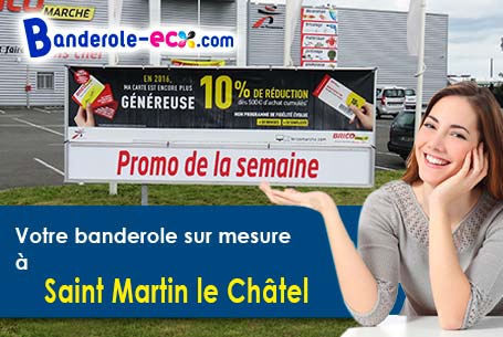 Banderole publicitaire sur mesure à Saint-Martin-le-Châtel (Ain/1310)