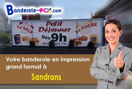 Banderole publicitaire sur mesure à Sandrans (Ain/1400)