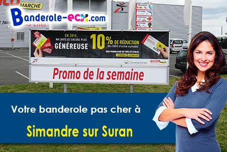 Banderole publicitaire sur mesure à Simandre-sur-Suran (Ain/1250)