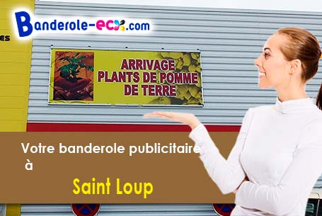 Banderole publicitaire sur mesure à Saint-Loup (Allier/3150)