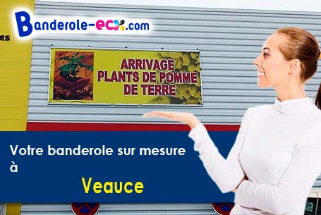 Banderole publicitaire sur mesure à Veauce (Allier/3450)