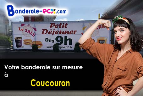 Livraison de banderole publicitaire à Coucouron (Ardèche/7470)