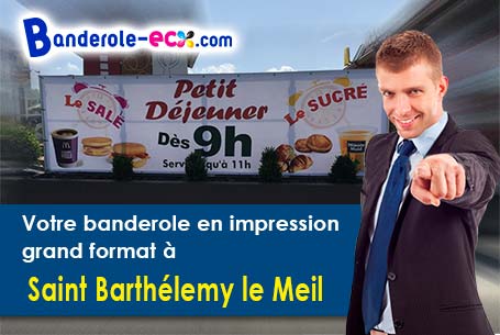 Livraison de banderole publicitaire à Saint-Barthélemy-le-Meil (Ardèche/7160)