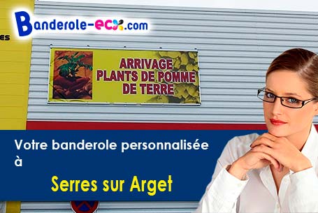 A Serres-sur-Arget (Ariège/9000) impression de banderole personnalisée