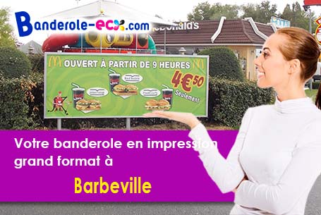 Recevez votre banderole personnalisée à Barbeville (Calvados/14400)