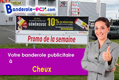 Recevez votre banderole publicitaire à Cheux (Calvados/14210)