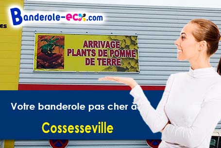 A Cossesseville (Calvados/14690) impression de banderole publicitaire