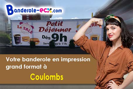 A Coulombs (Calvados/14480) impression de banderole publicitaire