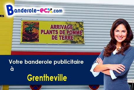 Recevez votre banderole publicitaire à Grentheville (Calvados/14540)