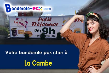 A La Cambe (Calvados/14230) recevez votre banderole personnalisée