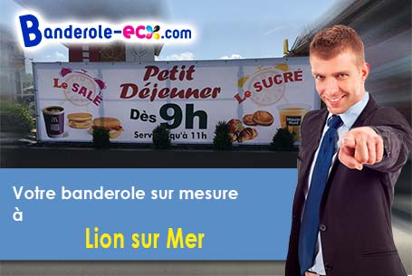 A Lion-sur-Mer (Calvados/14780) impression de banderole publicitaire