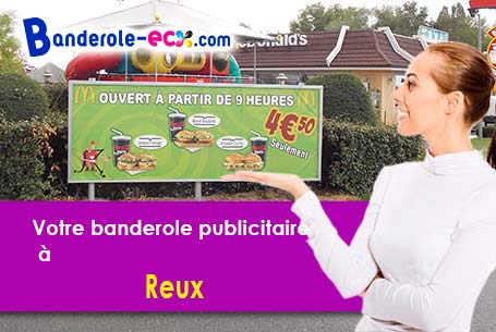 A Reux (Calvados/14130) recevez votre banderole publicitaire