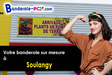 A Soulangy (Calvados/14700) impression de banderole publicitaire