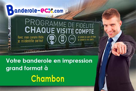 Recevez votre banderole personnalisée à Chambon (Charente-Maritime/17290)