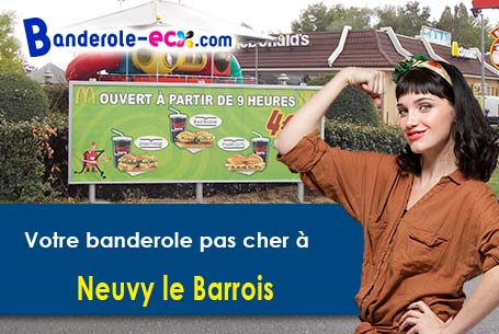 A Neuvy-le-Barrois (Cher/18600) recevez votre banderole personnalisée