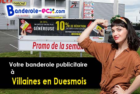 Banderole publicitaire pour vos foires à Villaines-en-Duesmois (Côte-d'or/21450)