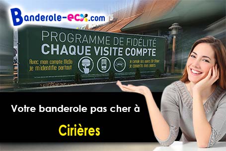 Création graphique offerte de votre banderole publicitaire à Cirières (Deux-Sèvres/79140)