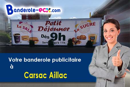 Banderole publicitaire pour vos foires à Carsac-Aillac (Dordogne/24200)