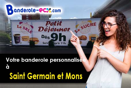 Commandez votre banderole pas cher à Saint-Germain-et-Mons (Dordogne/24520)