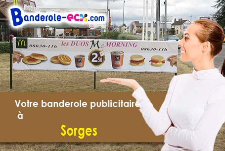 Banderole publicitaire pour vos foires à Sorges (Dordogne/24420)