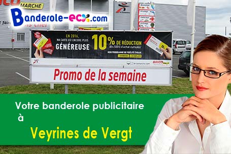 Banderole publicitaire pour vos foires à Veyrines-de-Vergt (Dordogne/24380)