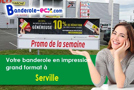 Création de votre banderole personnalisée à Serville (Eure-et-Loir/28410)