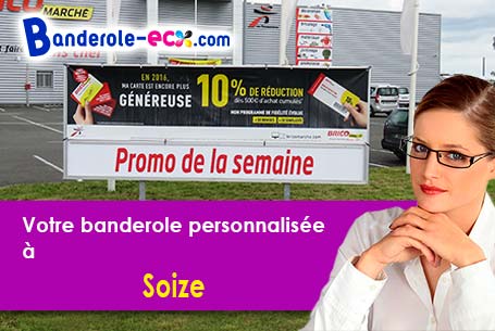 Votre banderole publicitaire sur mesure à Soize (Eure-et-Loir/28330)