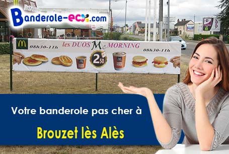 Création de votre banderole personnalisée à Brouzet-lès-Alès (Gard/30580)