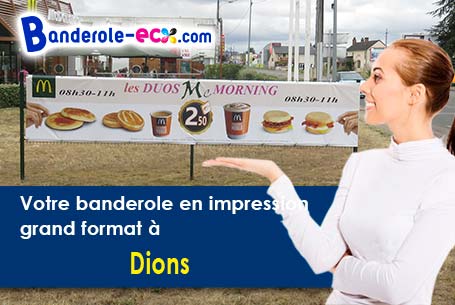 Création de votre banderole publicitaire à Dions (Gard/30190)