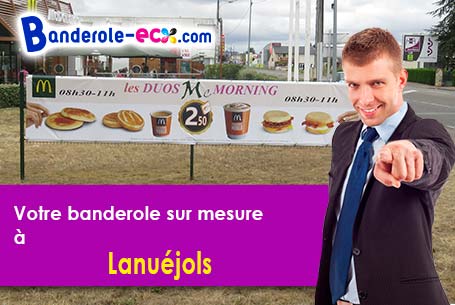 Création de votre banderole pas cher à Lanuéjols (Gard/30750)