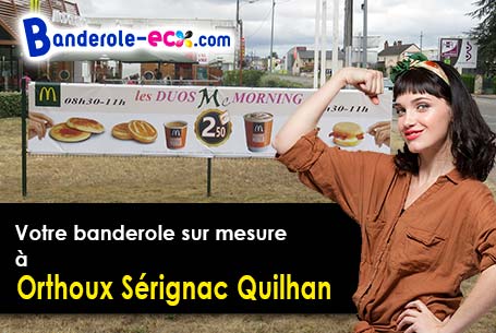 Création de votre banderole pas cher à Orthoux-Sérignac-Quilhan (Gard/30260)