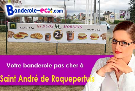 Création de votre banderole publicitaire à Saint-André-de-Roquepertuis (Gard/30630)