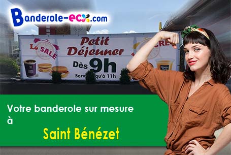 Création de votre banderole personnalisée à Saint-Bénézet (Gard/30350)