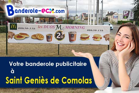 Création de votre banderole personnalisée à Saint-Geniès-de-Comolas (Gard/30150)