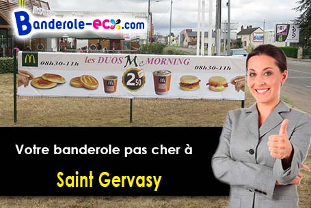 Création de votre banderole pas cher à Saint-Gervasy (Gard/30320)