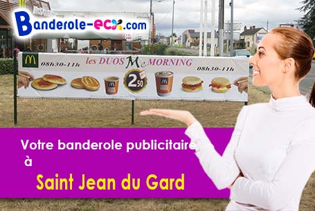 Création de votre banderole personnalisée à Saint-Jean-du-Gard (Gard/30270)