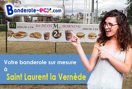 Création de votre banderole publicitaire à Saint-Laurent-la-Vernède (Gard/30330)