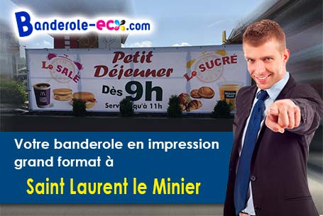 Création de votre banderole personnalisée à Saint-Laurent-le-Minier (Gard/30440)