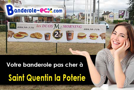 Création de votre banderole pas cher à Saint-Quentin-la-Poterie (Gard/30700)