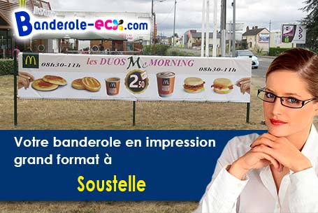 Création de votre banderole pas cher à Soustelle (Gard/30110)