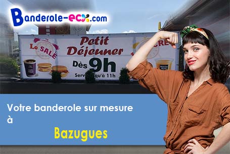 A Bazugues (Gers/32170) livraison de votre banderole publicitaire