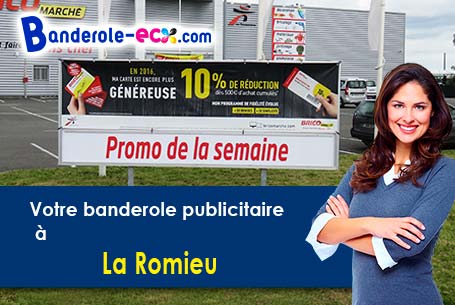 Livraison de votre banderole personnalisée à La Romieu (Gers/32480)