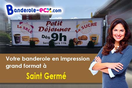 Livraison de votre banderole personnalisée à Saint-Germé (Gers/32400)