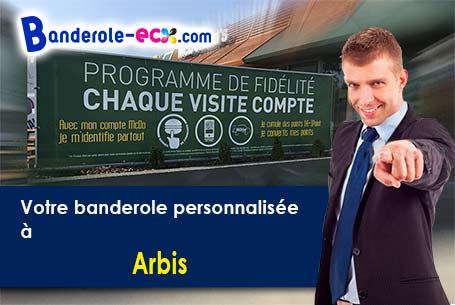 A Arbis (Gironde/33760) livraison de votre banderole publicitaire
