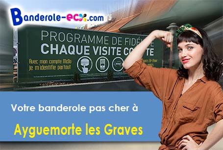 Livraison de votre banderole personnalisée à Ayguemorte-les-Graves (Gironde/33640)