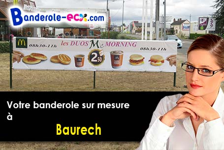 Livraison de votre banderole personnalisée à Baurech (Gironde/33880)